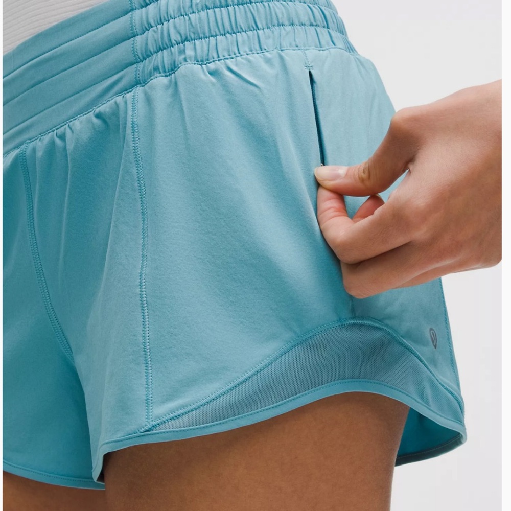 Lululemon Athletica Light Blue Athletic Shorts